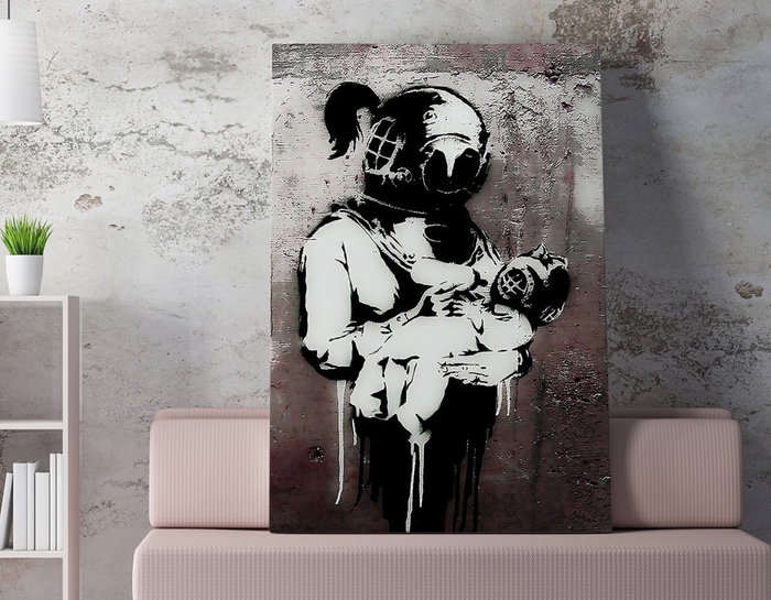 Wallity Lienzo Decorativo Banksy WY135 (50 x 70 cm) Wallity Lienzo Decorativo Banksy WY135 (50 x 70 cm)